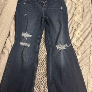 Maurices brand flare jeans worn once